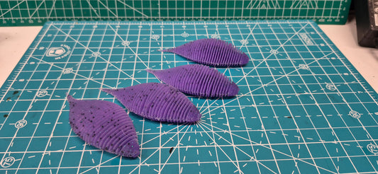3.5  Reckless Leaches 4pk purple and teal